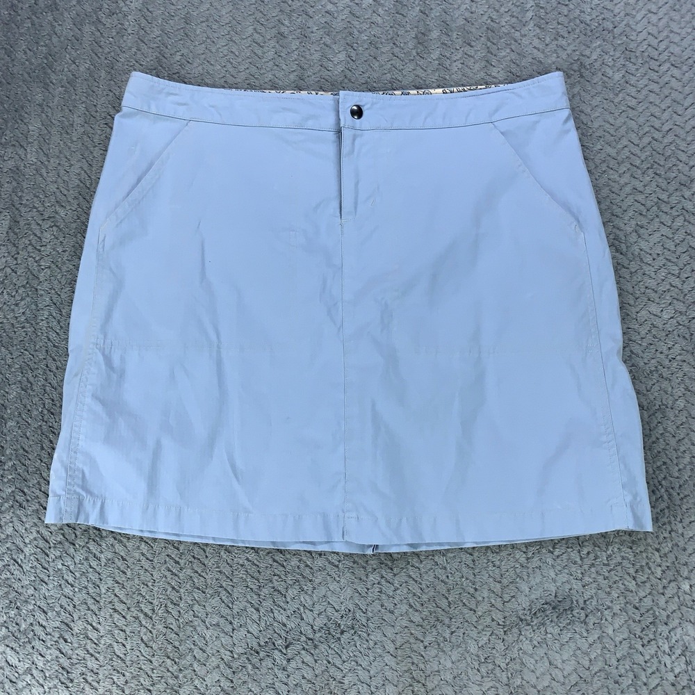Kuhl‎ Skirt Womens Size XL Blue Stretch Cotton Blend Outdoor Pockets KuhlDry